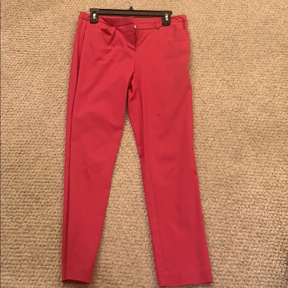 Worthington hot pink crop pant